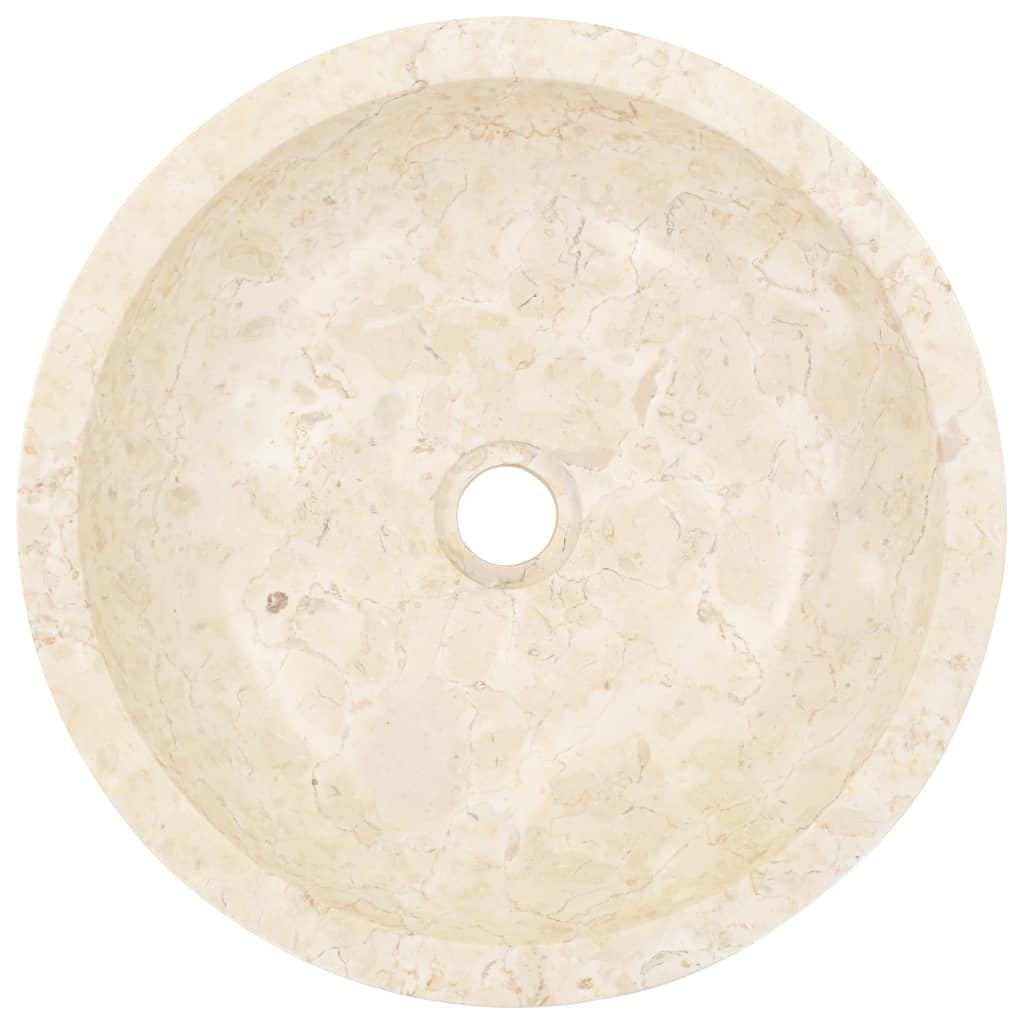 vidaXL Umivalnik 40x12 cm marmor krem