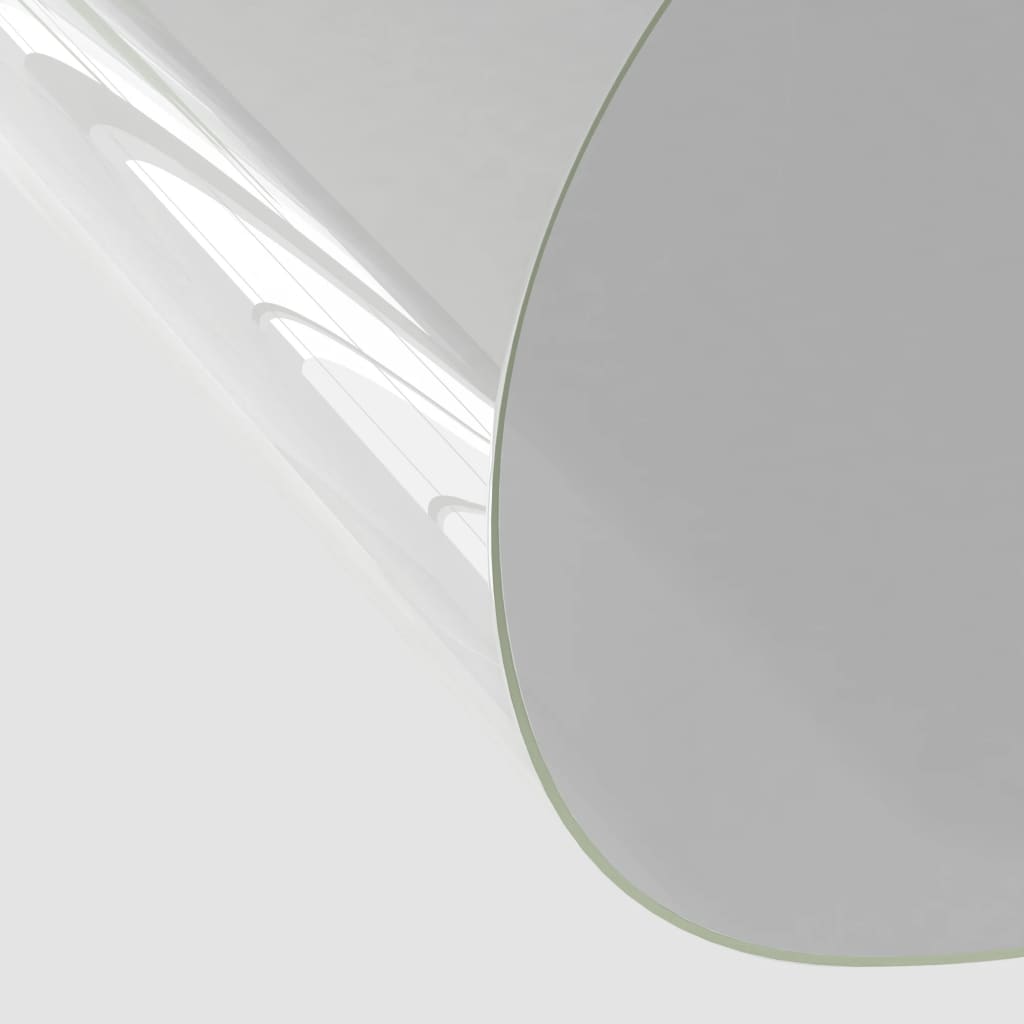 vidaXL Zaščita za mizo prozorna Ø 110 cm 2 mm PVC