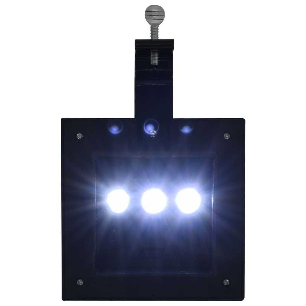 vidaXL Zunanje solarne svetilke 6 kosov LED kvadratne 12 cm črne