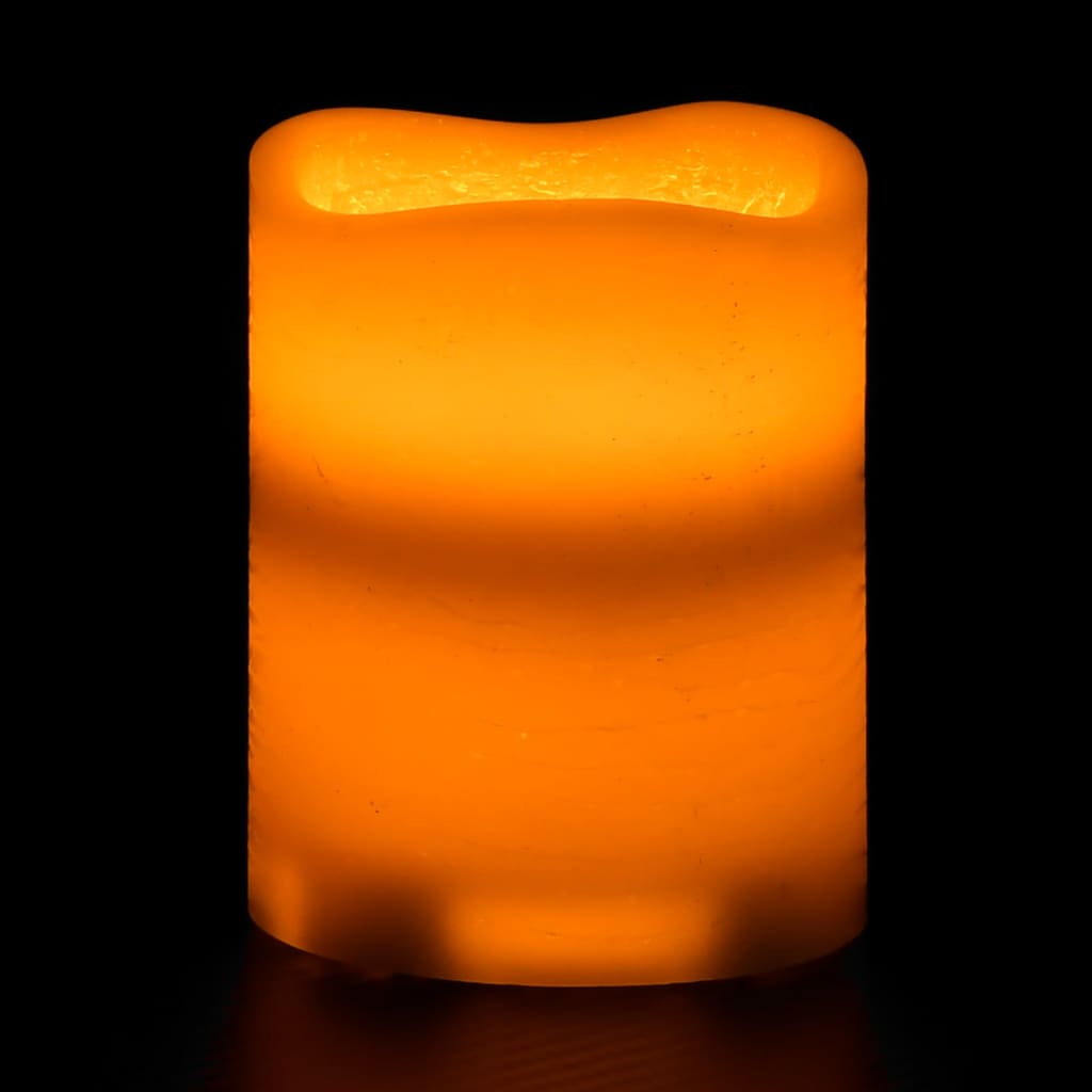 vidaXL LED svečke brez plamena 24 kosov z daljincem toplo bele
