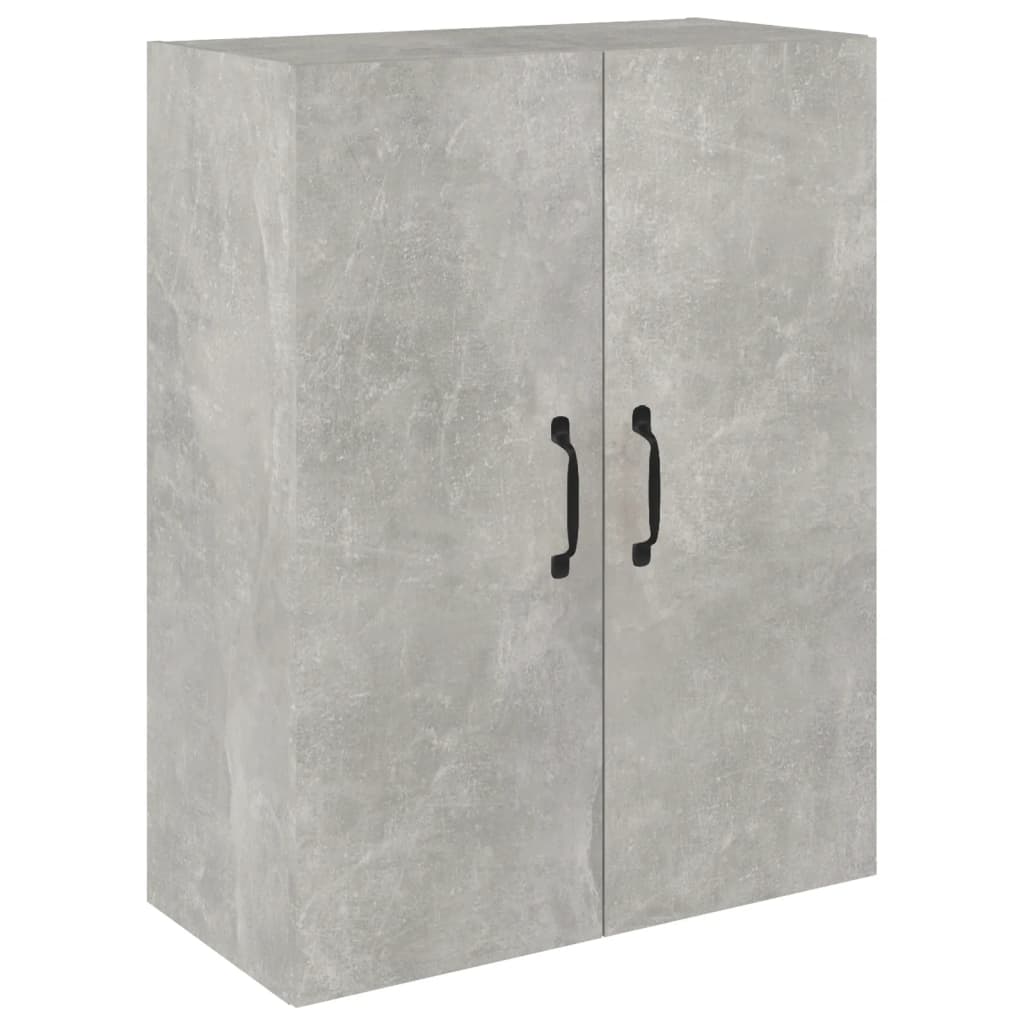 vidaXL Visoka komoda betonsko siva 69,5x34x180 cm inženirski les