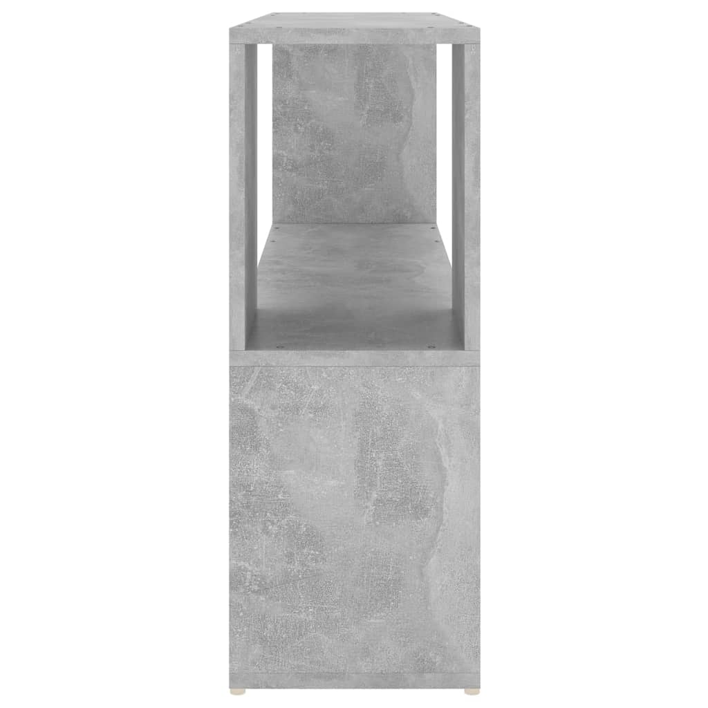 vidaXL Knjižna omara betonsko siva 100x24x63 cm iverna plošča