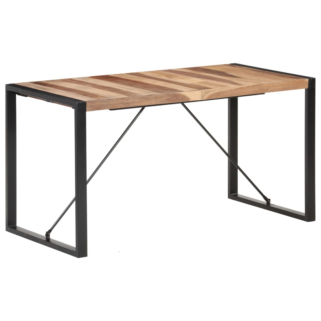 vidaXL Jedilna miza 140x70x75 cm trden les s finišem iz palisandra