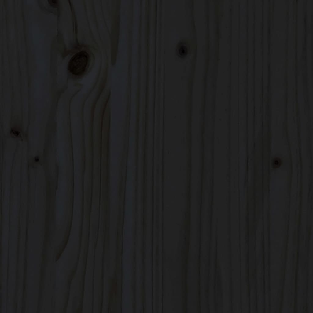 vidaXL Vrtna sedežna garnitura 3-delna z blazinami črn trden les