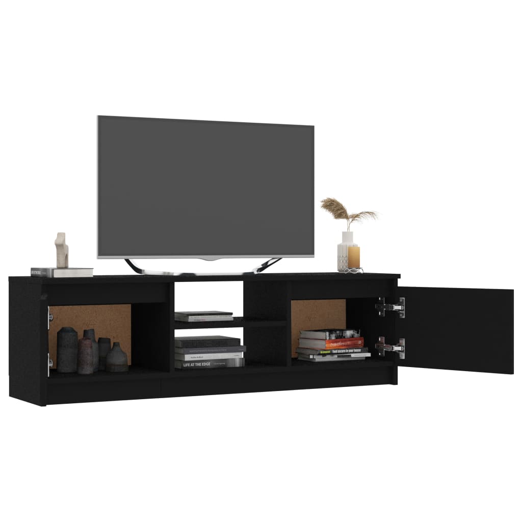 vidaXL TV omarica črna 120x30x35,5 cm iverna plošča