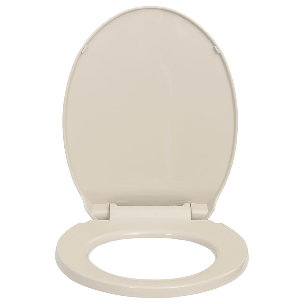 vidaXL WC deska s počasnim zapiranjem marelična ovalna