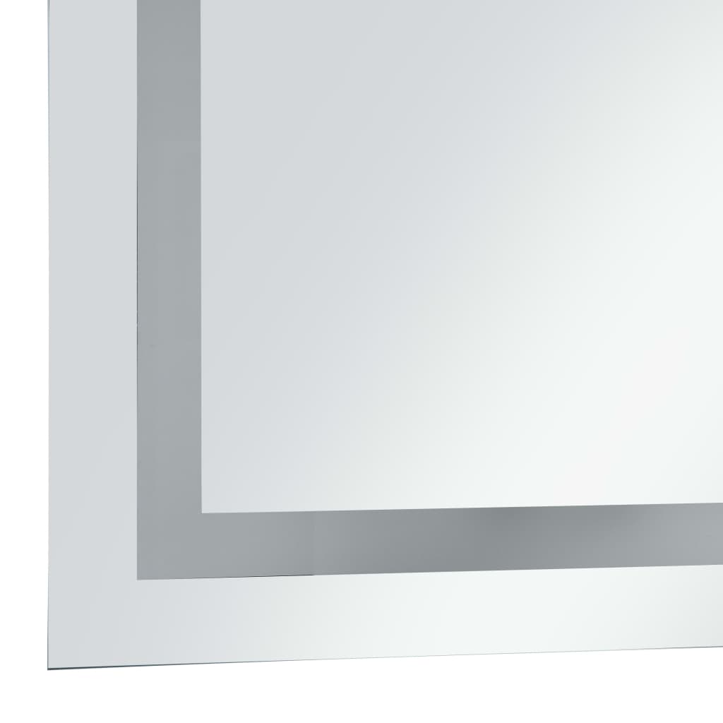 vidaXL Kopalniško LED ogledalo s senzorjem na dotik 60x100 cm