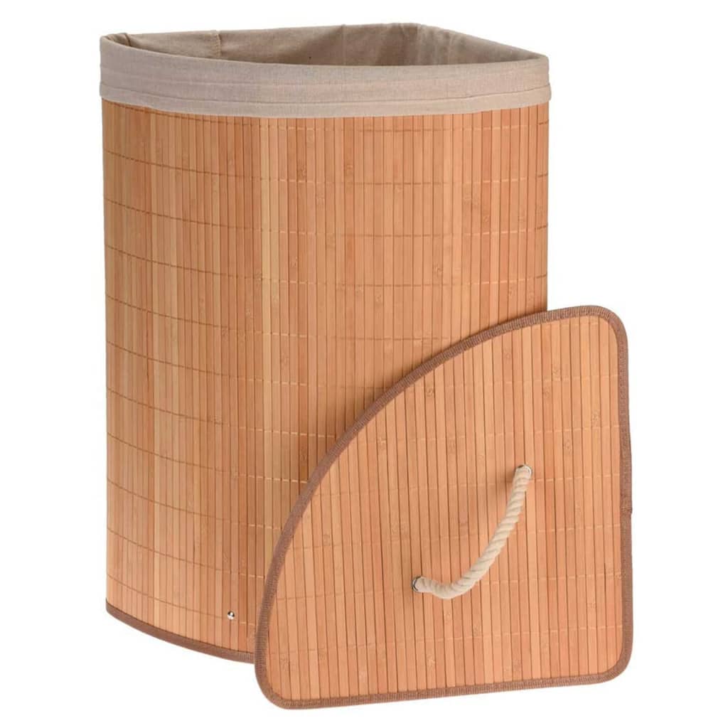 Bathroom Solutions Kotna košara za perilo bambus