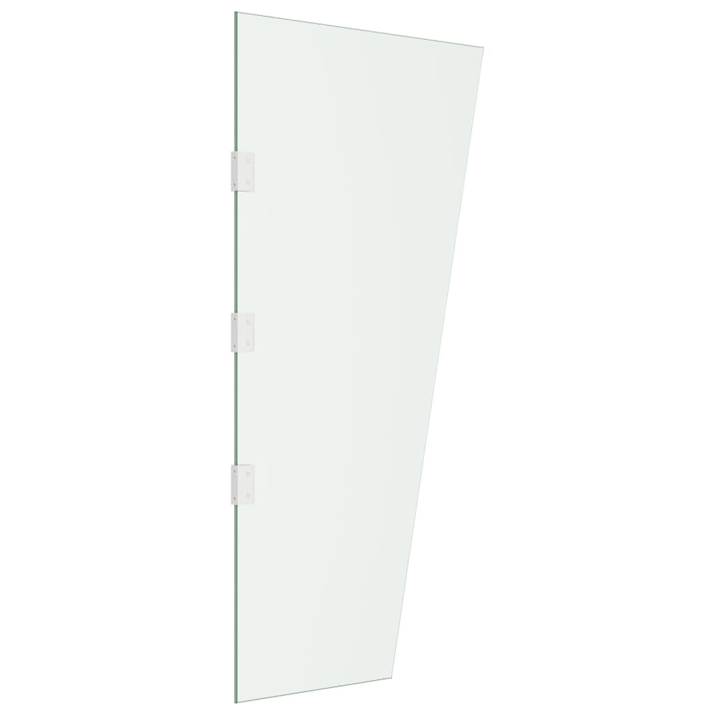vidaXL Panel za vratni nadstrešek prozoren 50x100 cm kaljeno steklo
