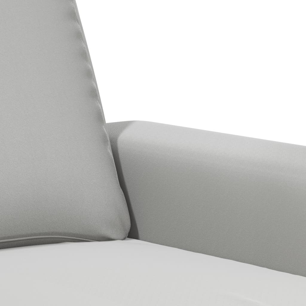 vidaXL Fotelj svetlo siv 60 cm tkanina iz mikrovlaken