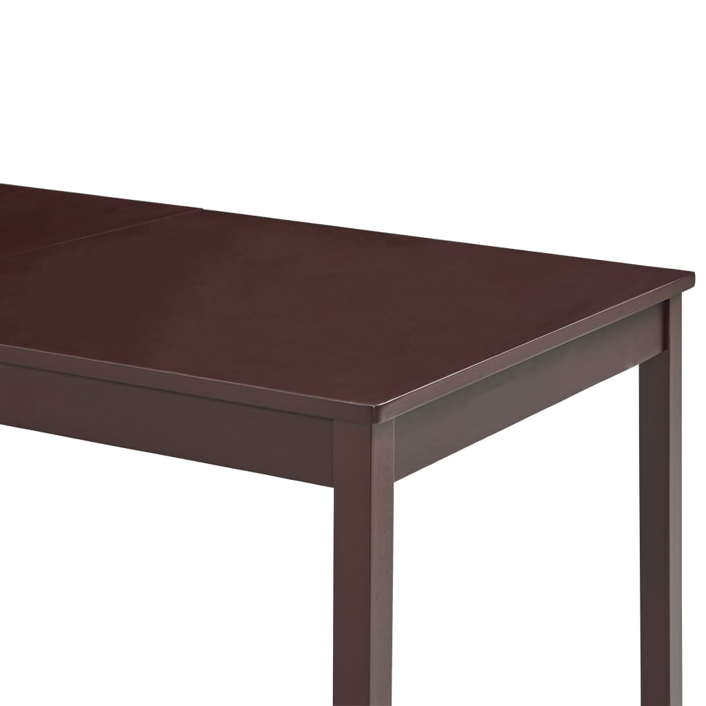vidaXL Jedilna miza temno rjava 180x90x73 cm borovina