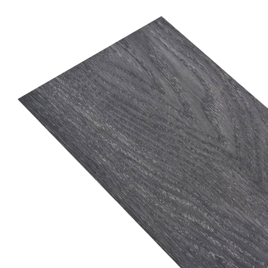 vidaXL Samolepilne PVC talne plošče 2,51 m² 2 mm črne in bele