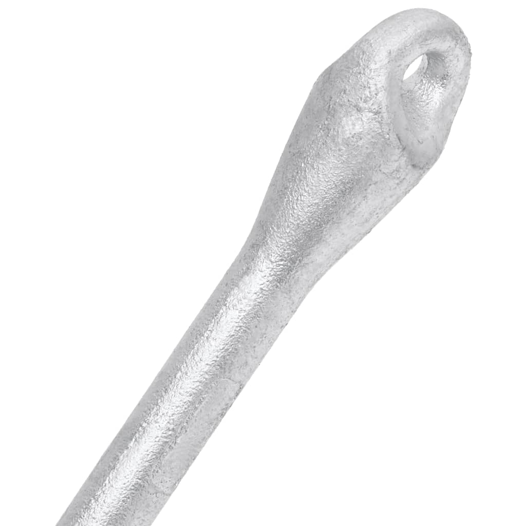 vidaXL Zložljivo sidro srebrno 3,2 kg temprano železo