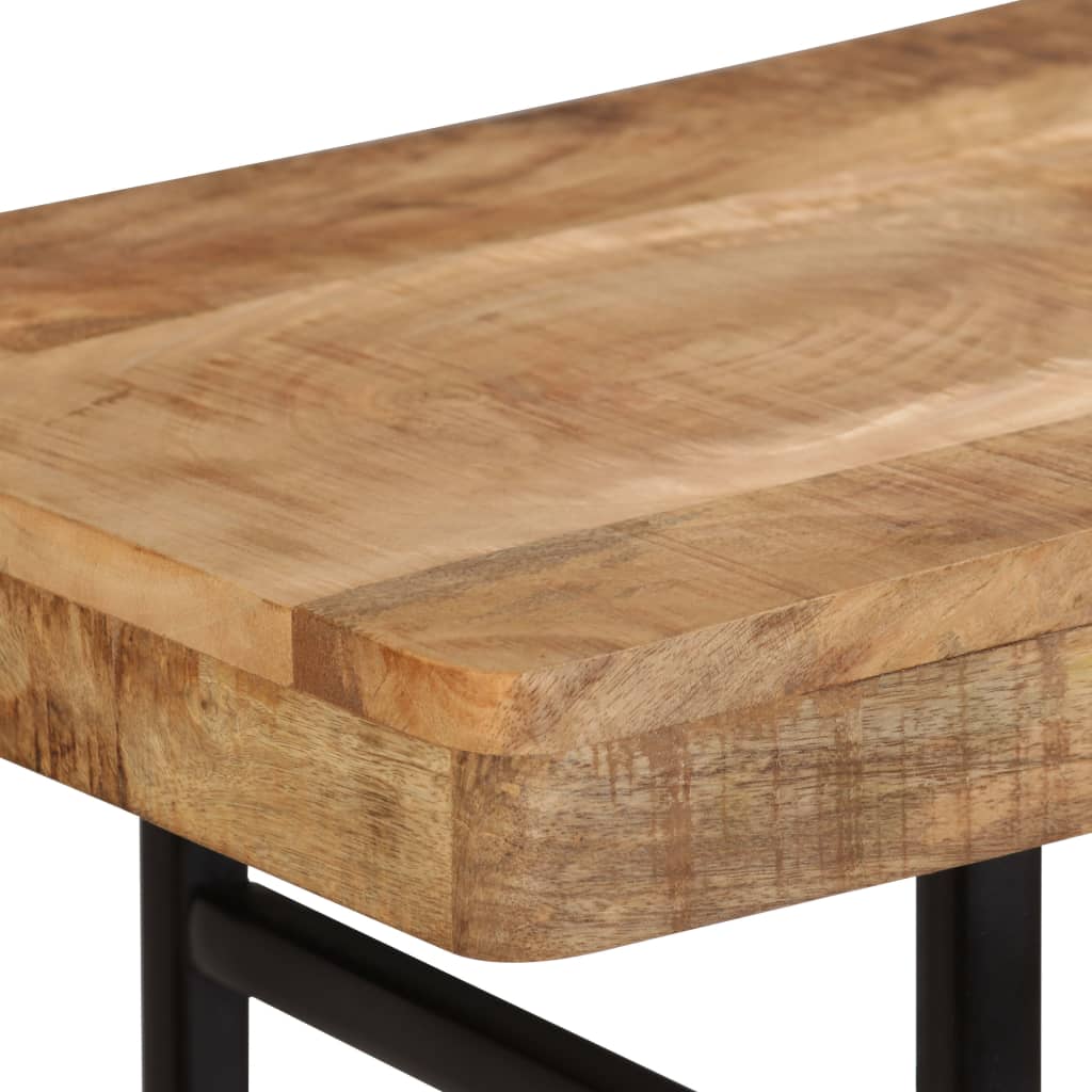 vidaXL Konzolna mizica iz trdnega mangovega lesa 115x36x76 cm