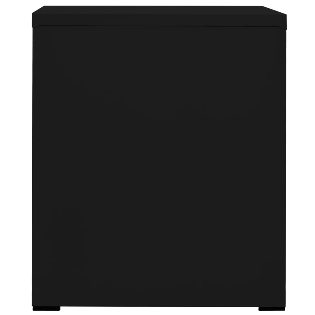 vidaXL Arhivska omarica črna 46x62x72,5 cm jeklo