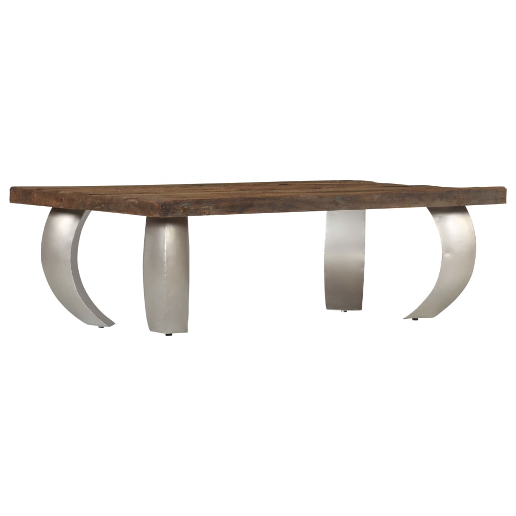 vidaXL Opium klubska mizica iz predelanega lesa in jekla 110x60x35 cm