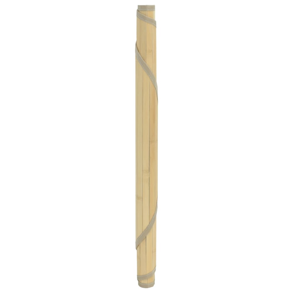 vidaXL Preproga okrogla svetlo naravna 100 cm bambus