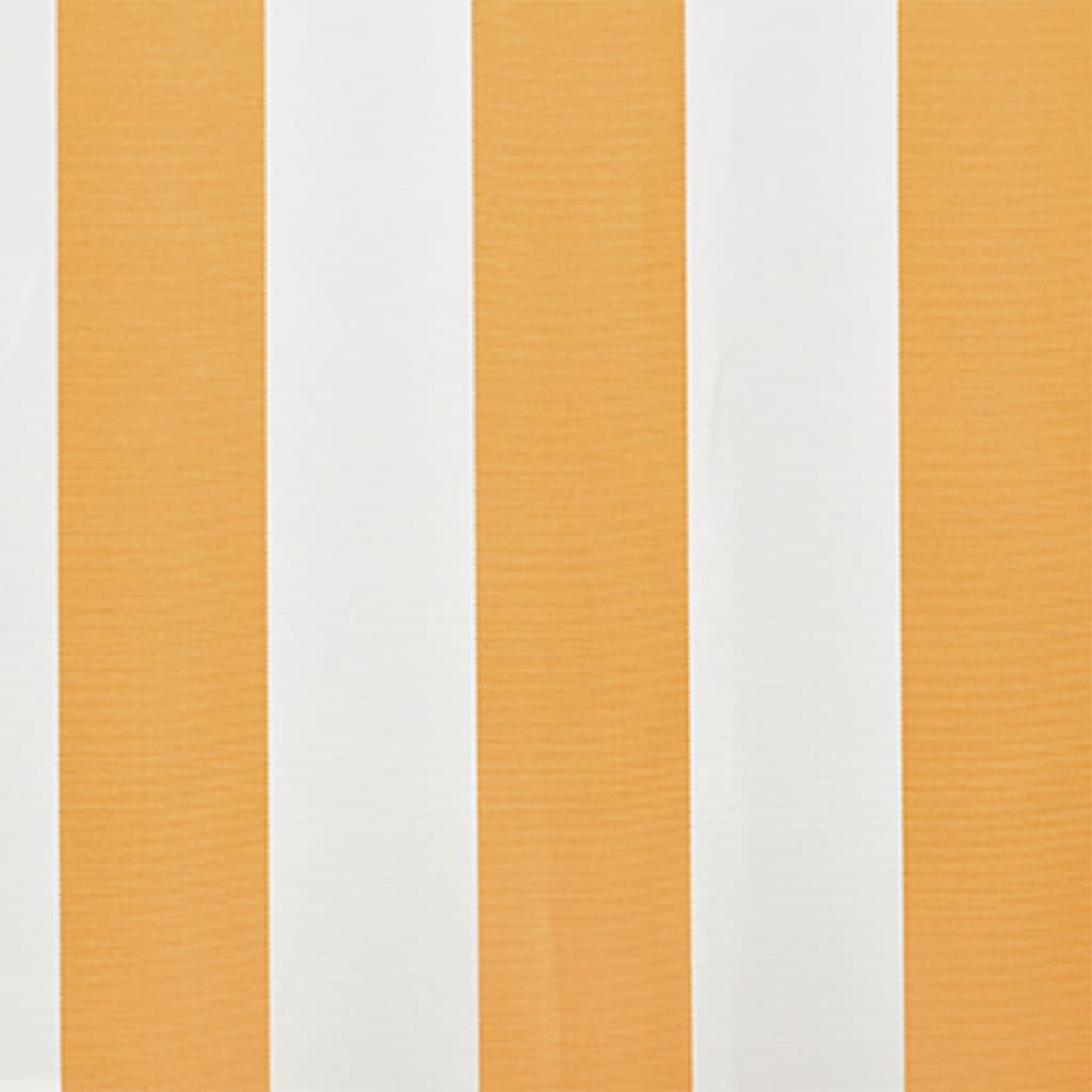 vidaXL Tenda iz platna sončnično rumena in bela 4x3 m (brez okvirja)