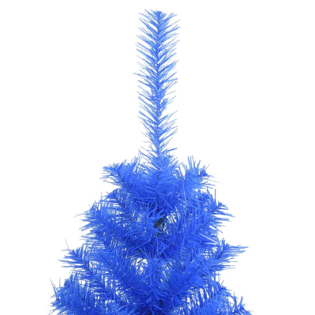 vidaXL Umetna novoletna jelka s stojalom modra 120 cm PVC