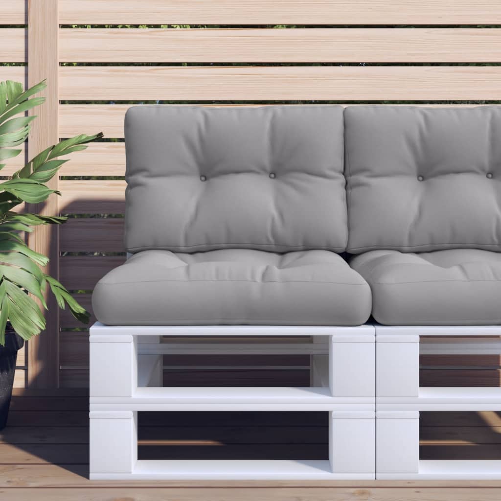 vidaXL Blazina za kavč iz palet siva 50x40x12 cm