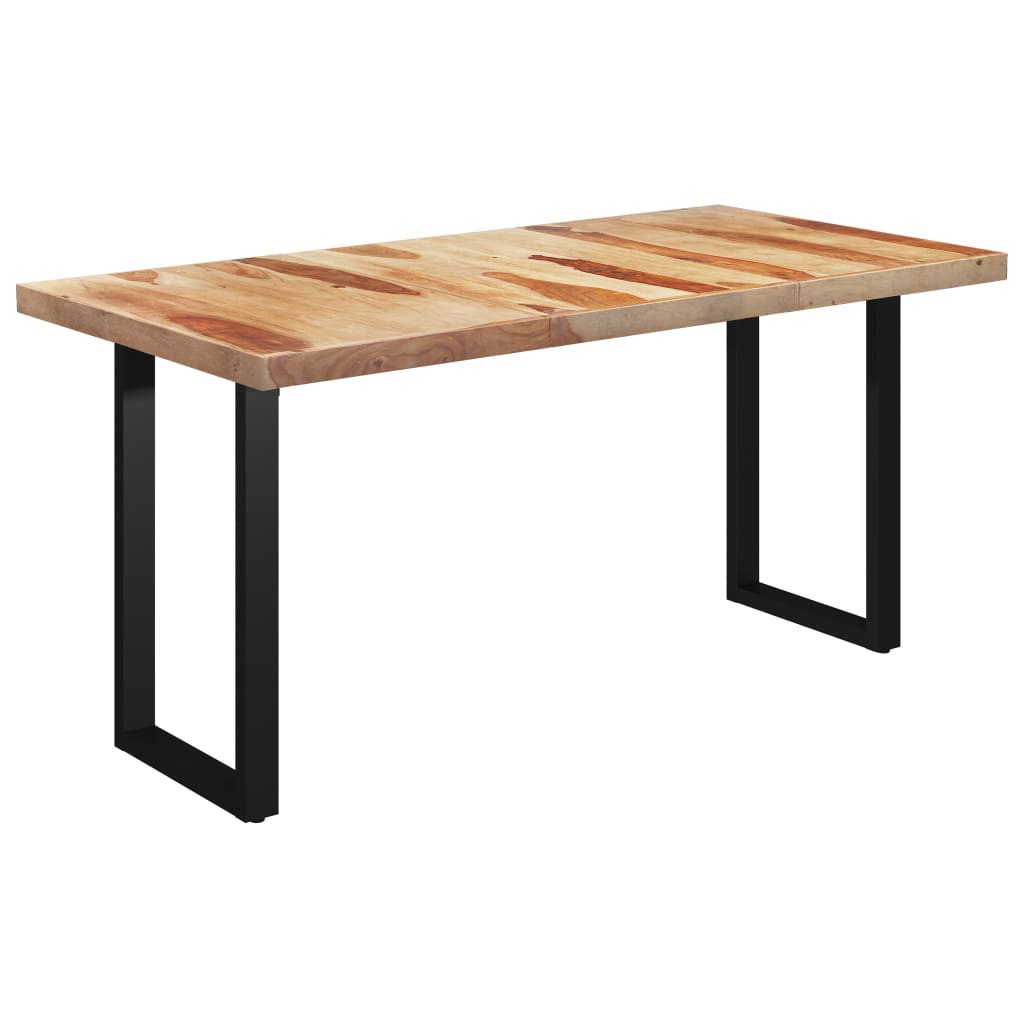 vidaXL Jedilna miza z nogami O oblike 180x90x77 cm trden palisander