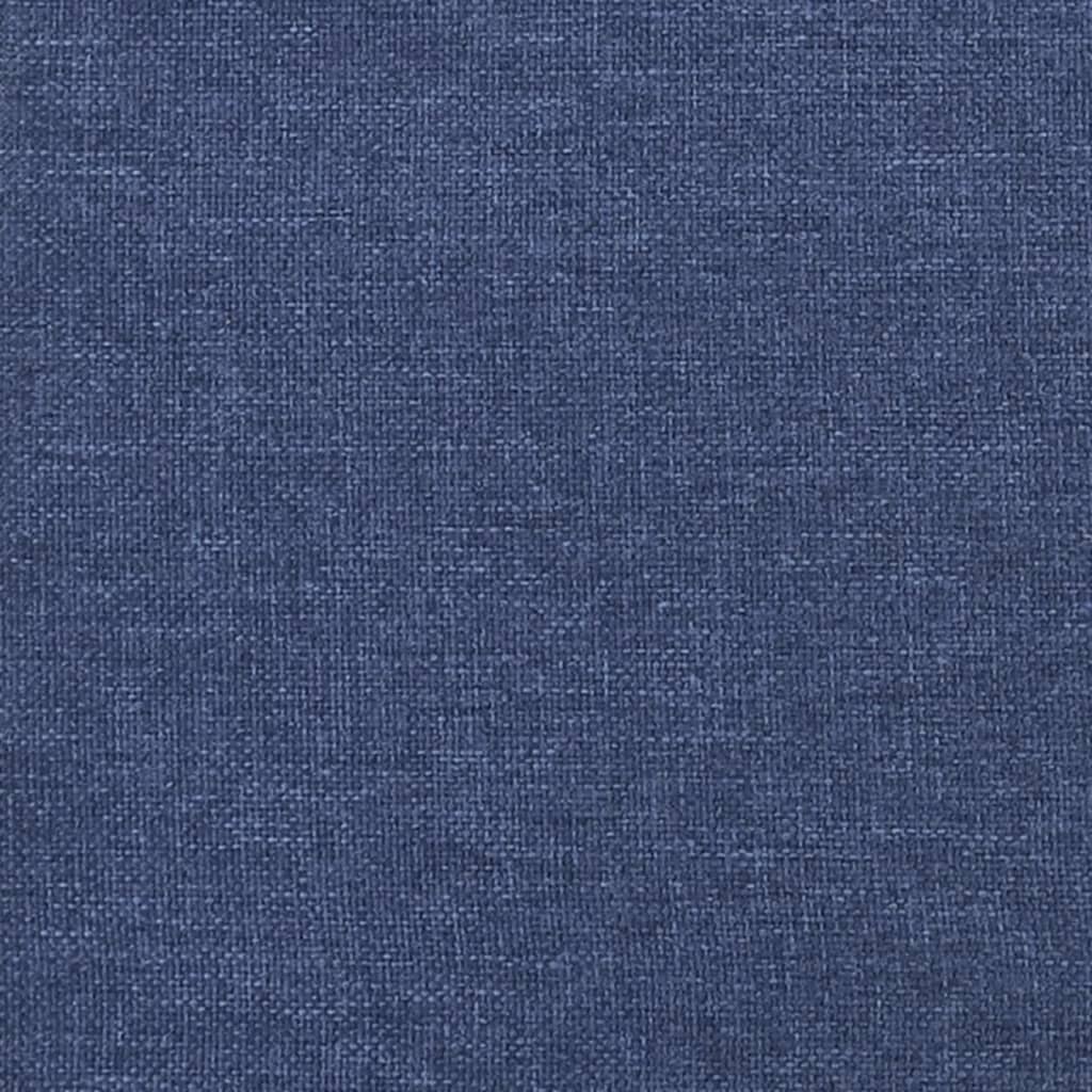 vidaXL Vzmetnica z žepkasto vzmetjo modra 120x200x20 cm blago