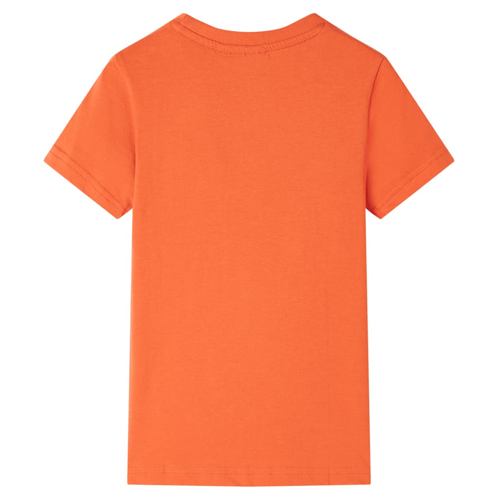 Otroška majica s kratkimi rokavi živo oranžna 92