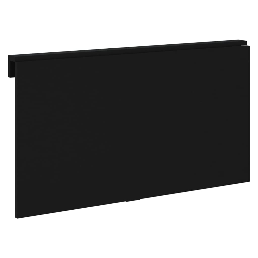 vidaXL Zložljiva stenska miza črna 100x60x56 cm inženirski les