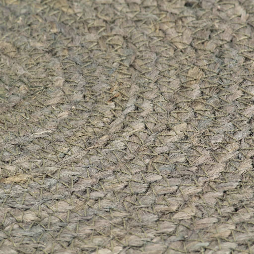 vidaXL Pogrinjki 6 kosov sivi 38 cm okrogli iz jute