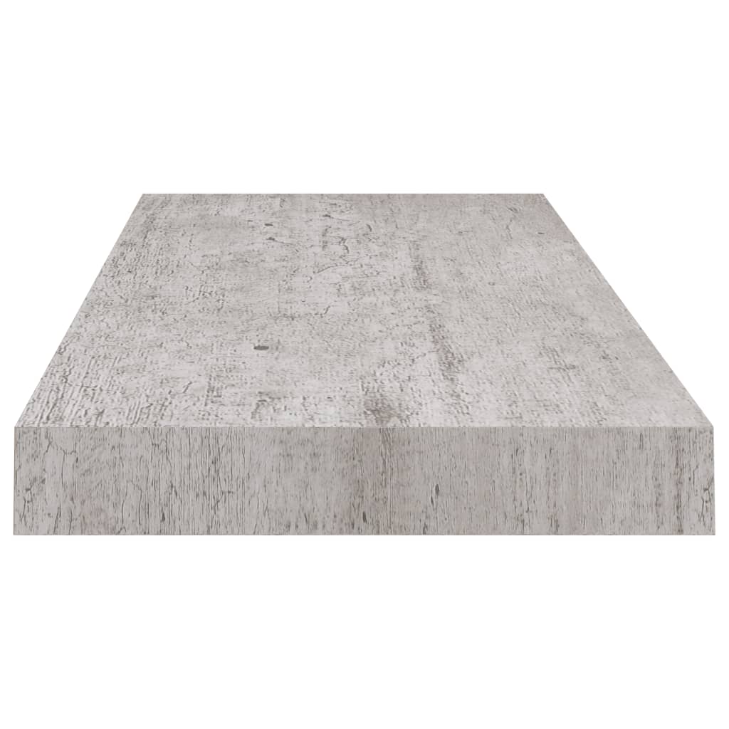 vidaXL Stenske police 2 kosa betonsko sive 60x23,5x3,8 cm MDF