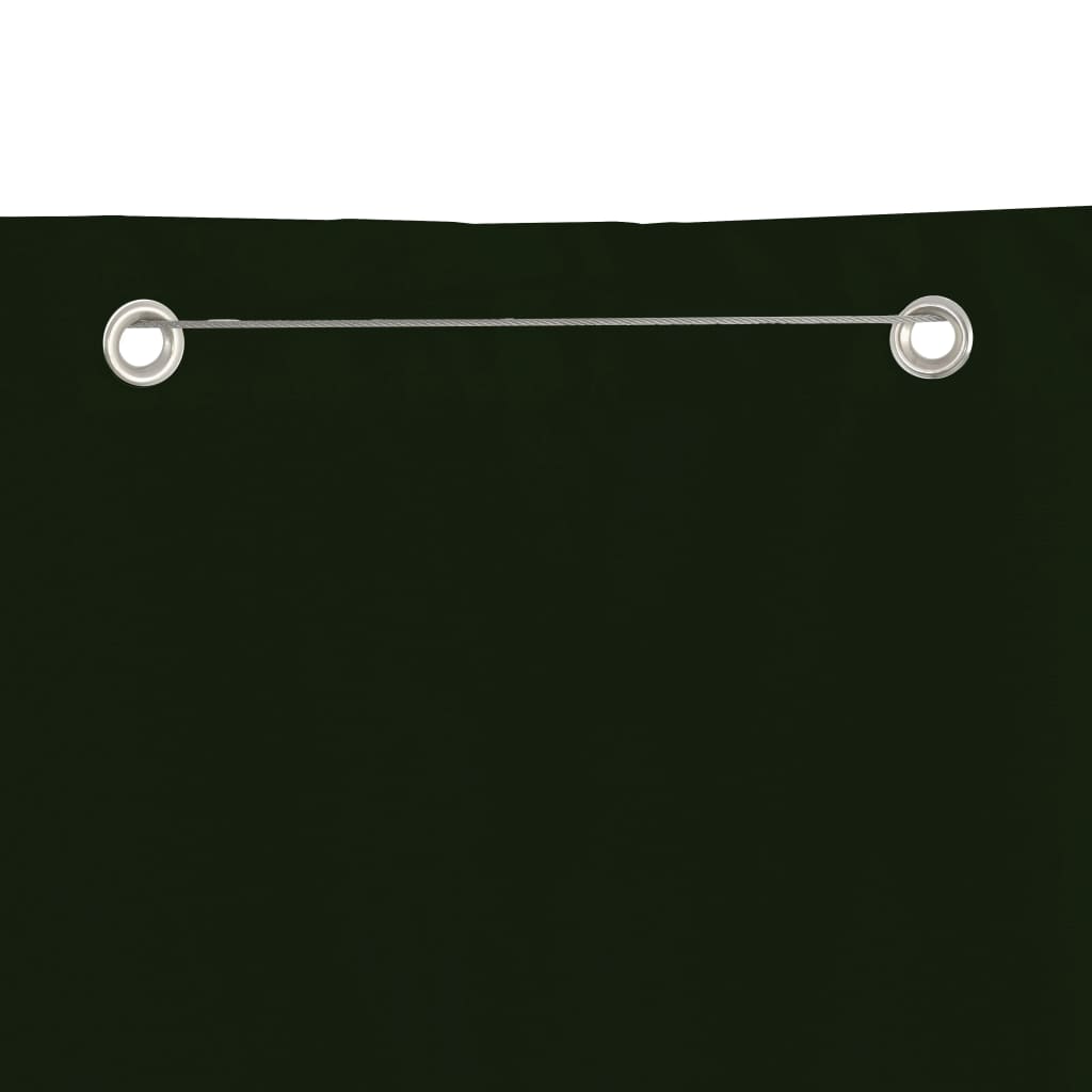 vidaXL Balkonsko platno temno zeleno 80x240 cm tkanina Oxford