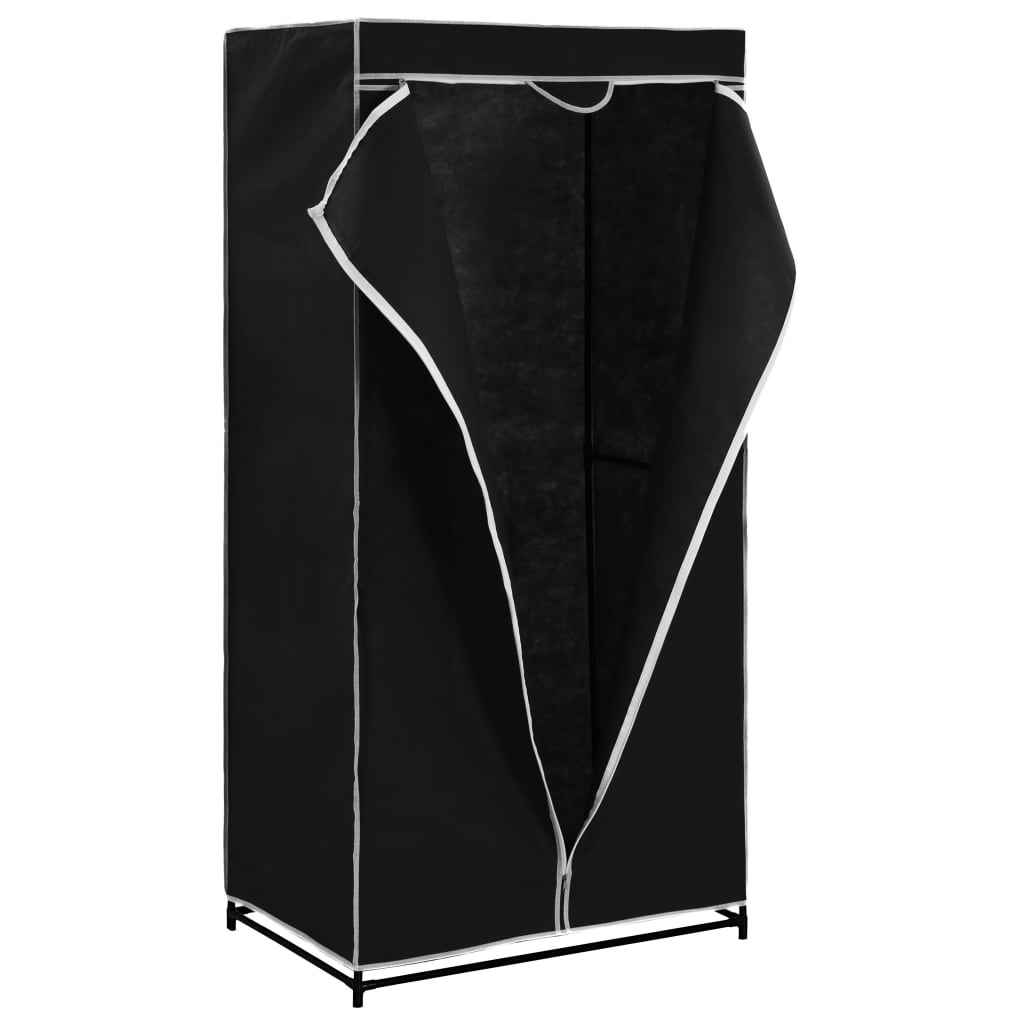 vidaXL Garderobne omare 2 kosa 75x50x160 cm črne