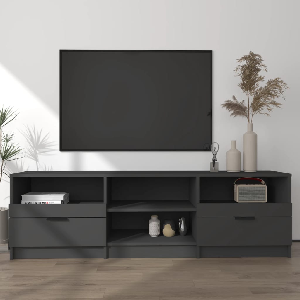 vidaXL TV omarica črna 150x33,5x45 cm konstruiran les