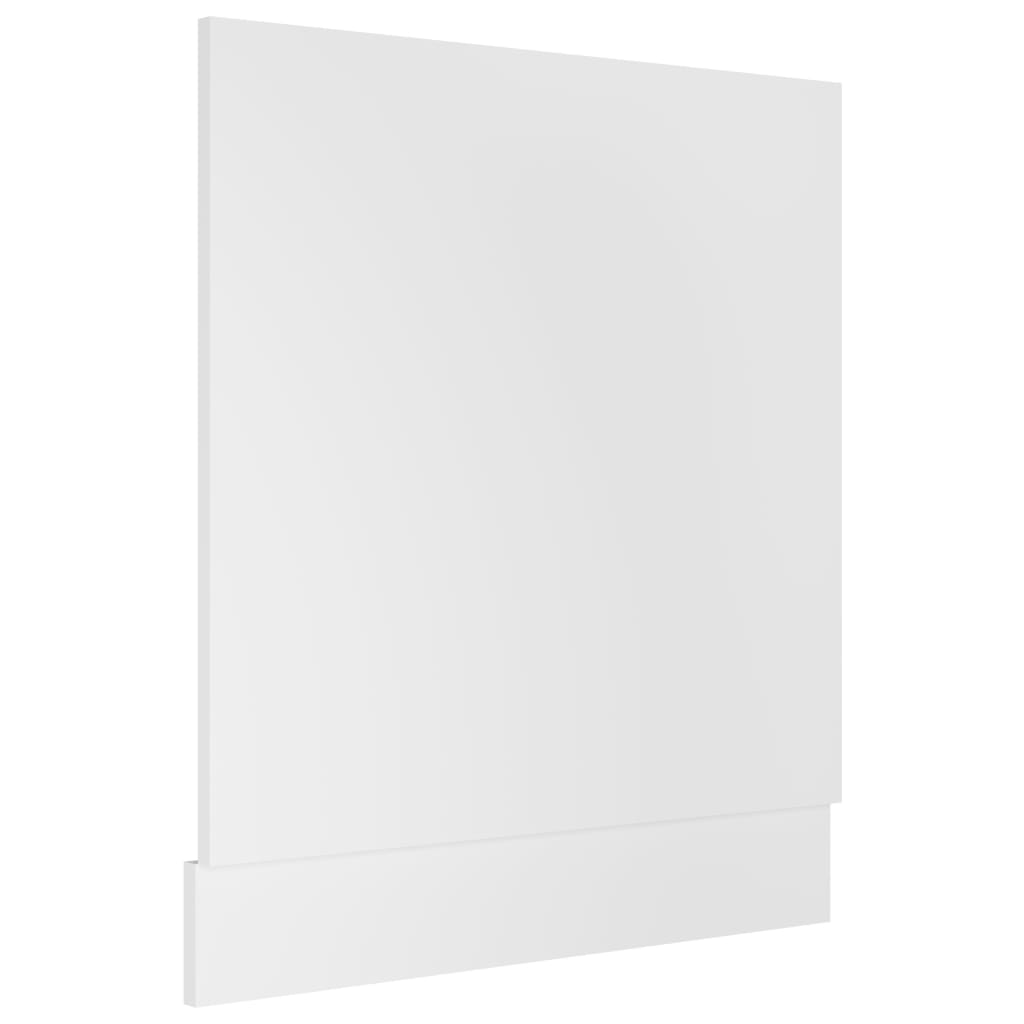 vidaXL Plošča za pomivalni stroj bela 59,5x3x67 cm iverna plošča