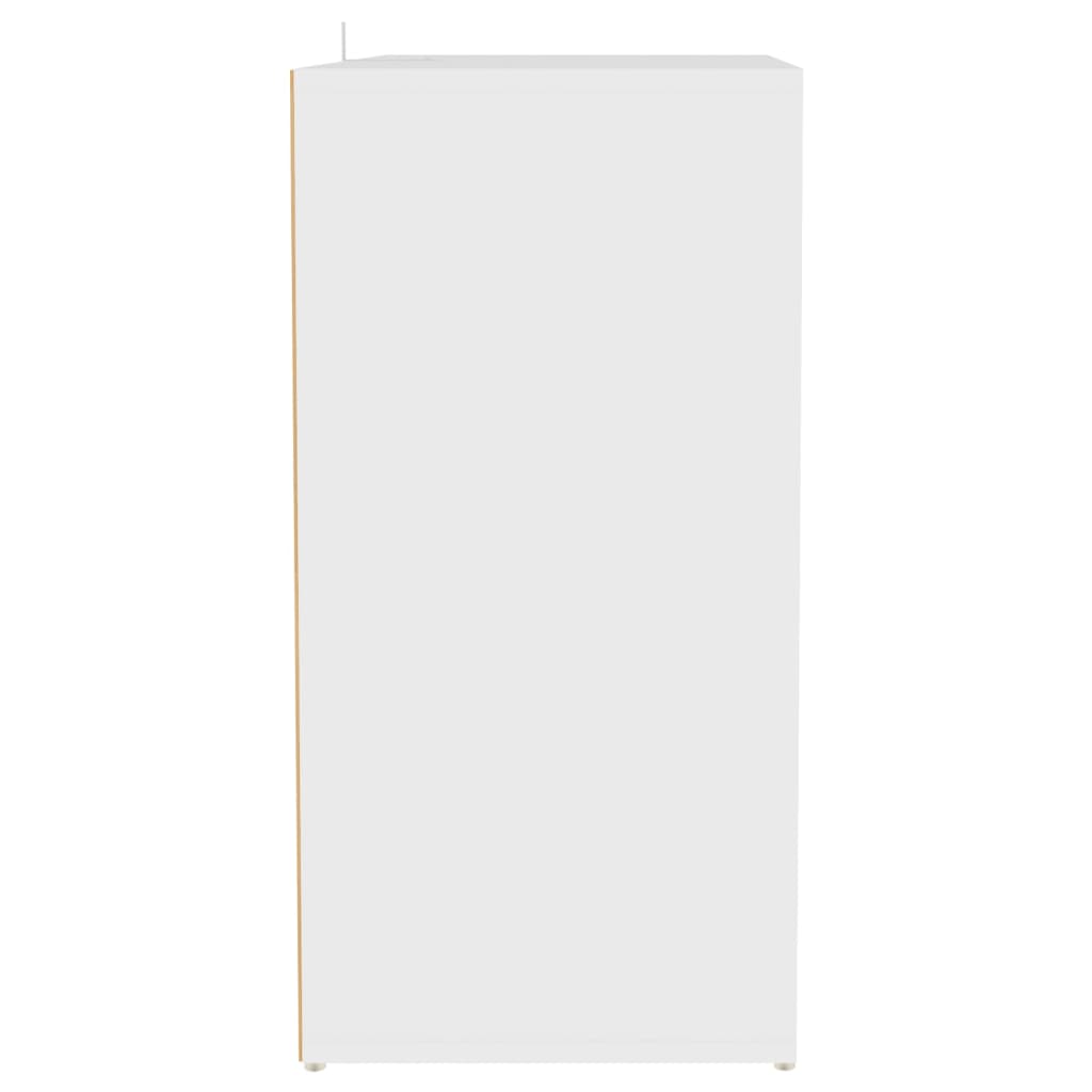 vidaXL Omarica za čevlje bela 60x35x70 cm iverna plošča