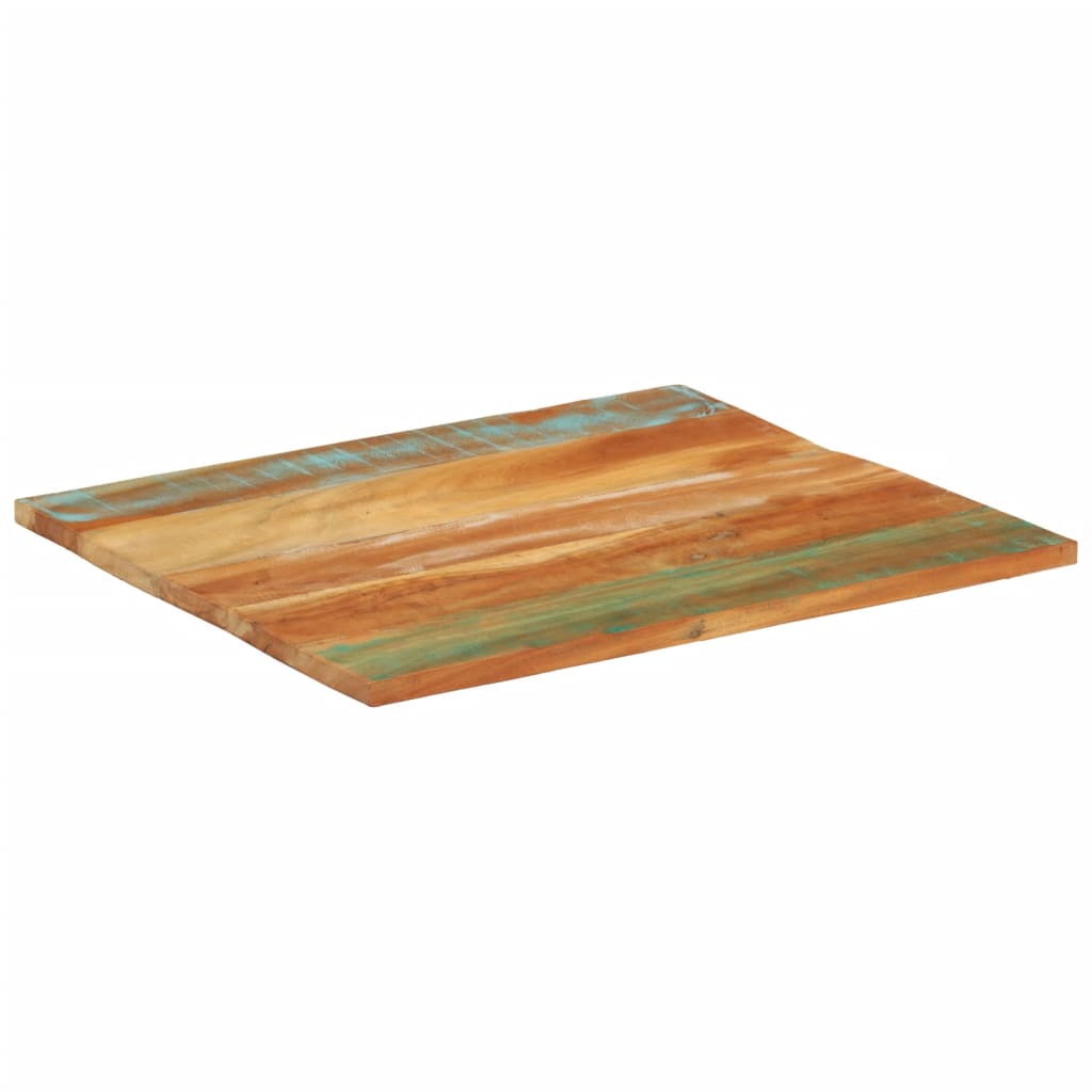 vidaXL Pravokotna mizna plošča 70x80 cm 25-27 mm trden predelan les