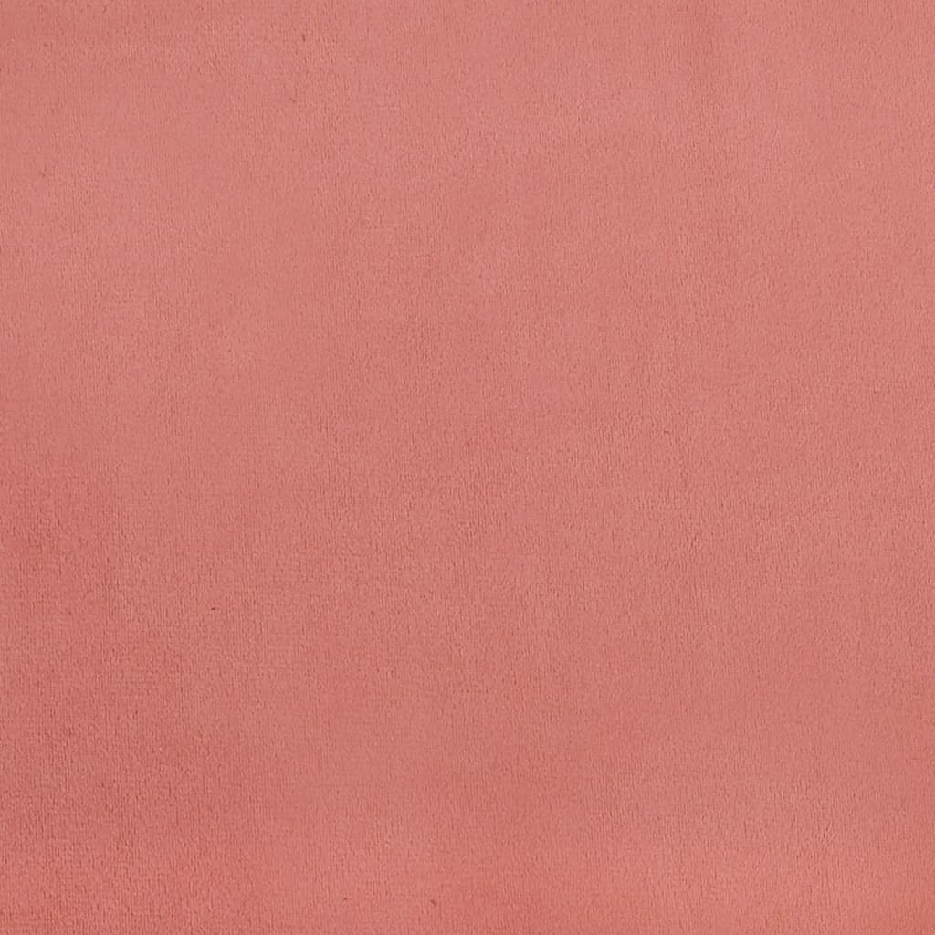 vidaXL Stolček za noge roza 78x56x32 cm žamet