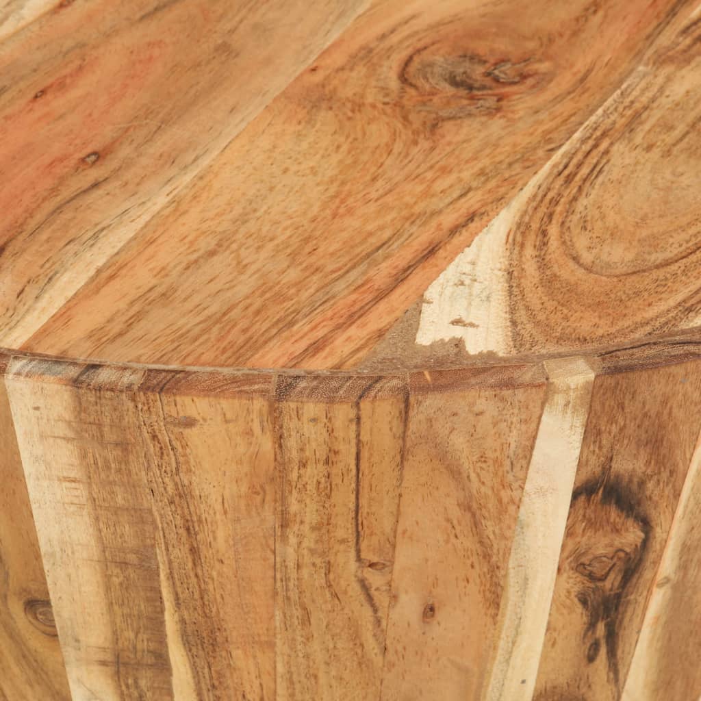 vidaXL Klubska mizica Ø65x31 cm trden akacijev les