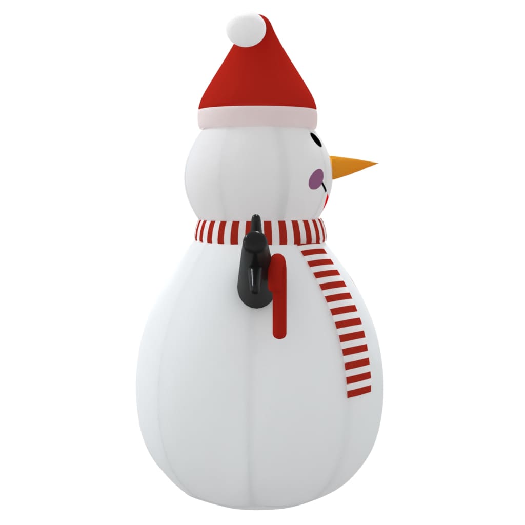 vidaXL Napihljiv snežak z LED lučkami 250 cm