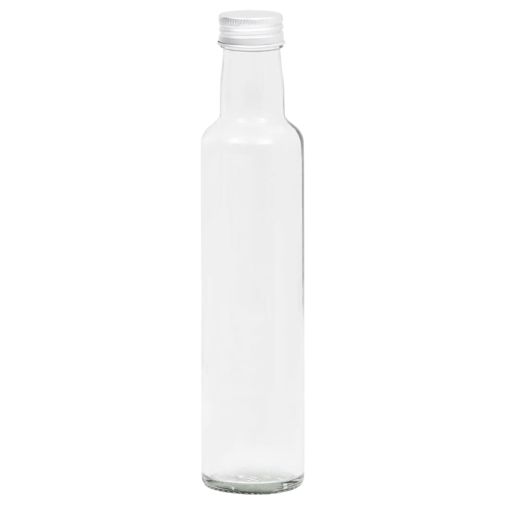 vidaXL Majhne steklenice z navojnim pokrovčkom 10 kosov 260 ml