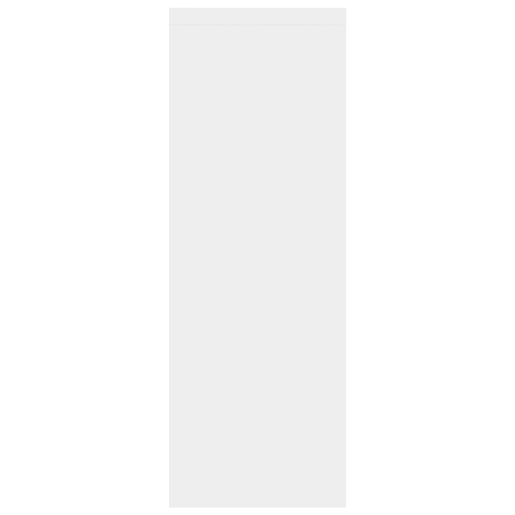vidaXL Stenska polica bela 45,1x16x45,1 cm iverna plošča