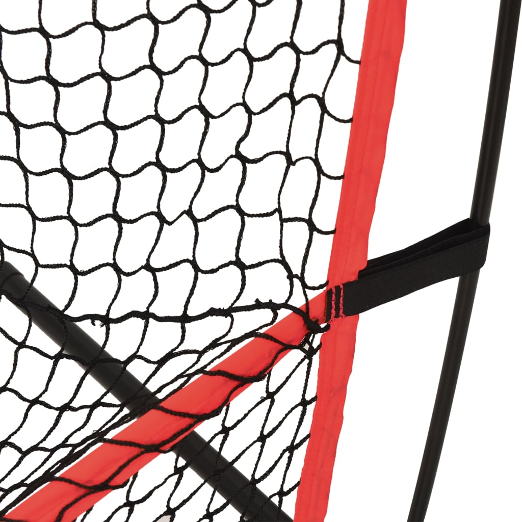 vidaXL Prenosna baseball mreža črna in rdeča 215x107x216 cm poliester