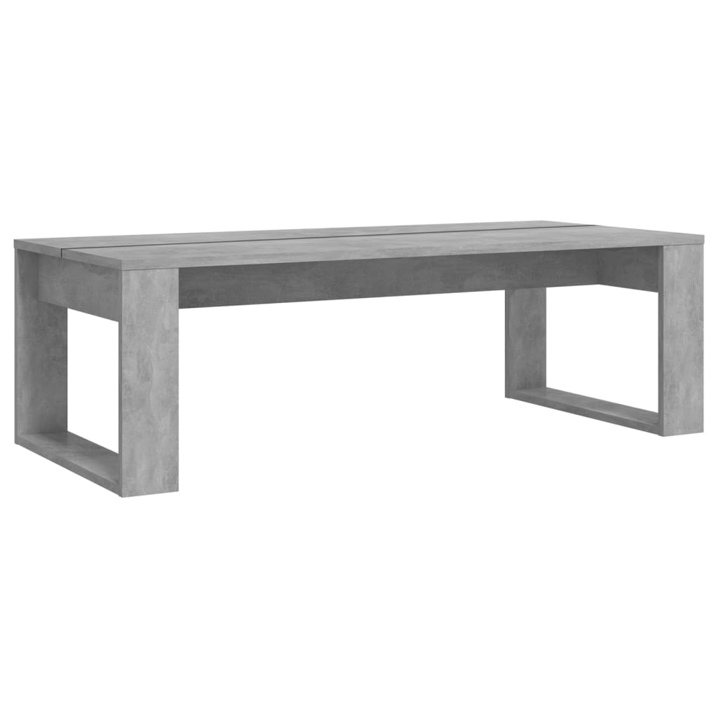 vidaXL Klubska mizica betonsko siva 110x50x35 cm inženirski les