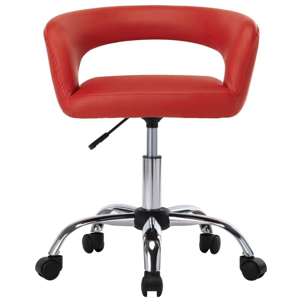 vidaXL Jedilni stoli 2 kosa rdeče umetno usnje