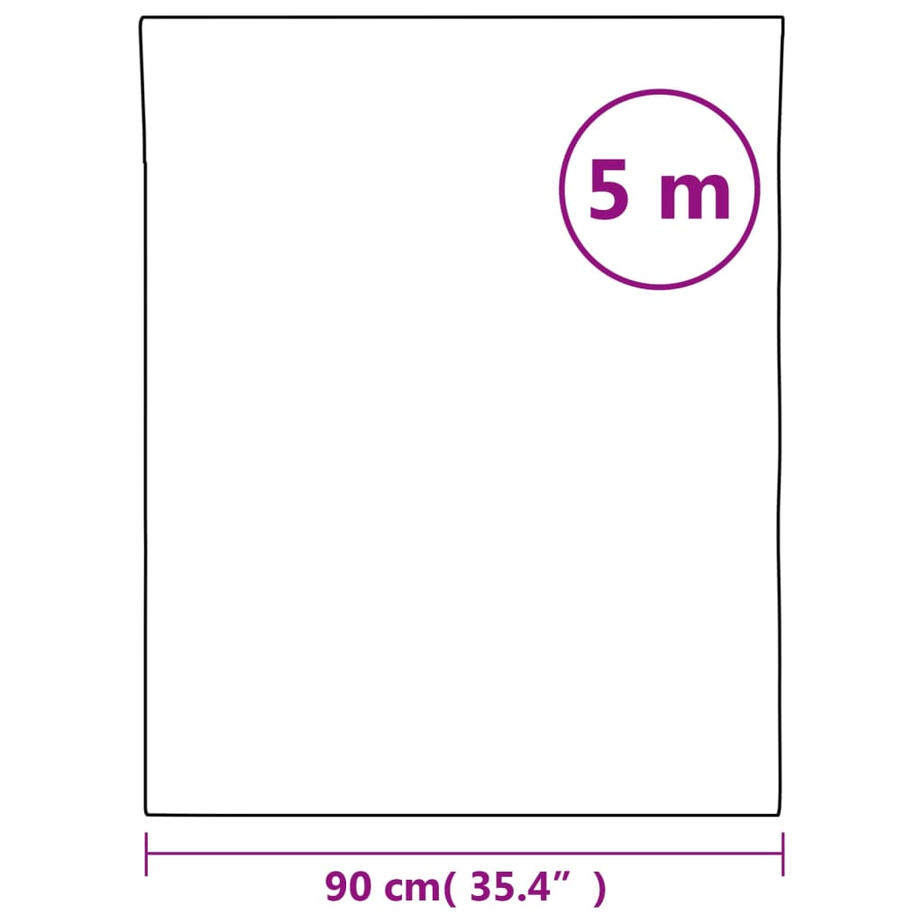 vidaXL Nalepka za pohištvo samolepilna prozorna 90x500 cm PVC