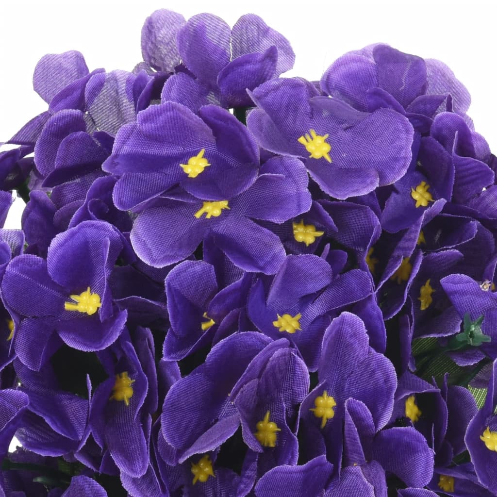 vidaXL Girlanda iz umetnega cvetja 3 kosi temno vijolična 85 cm