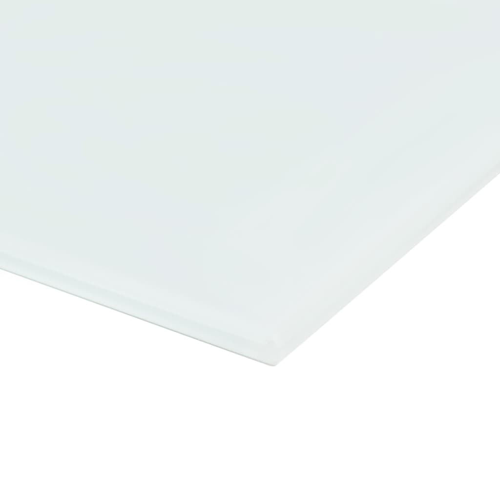 vidaXL Stenska magnetna bela tabla iz stekla 100x60 cm