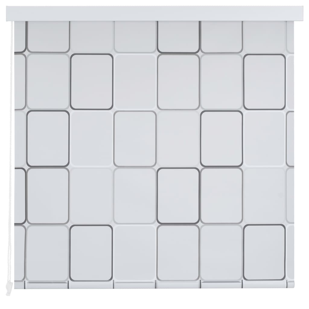 vidaXL Rolo zavesa za prho 80x240 cm kvadratni vzorci