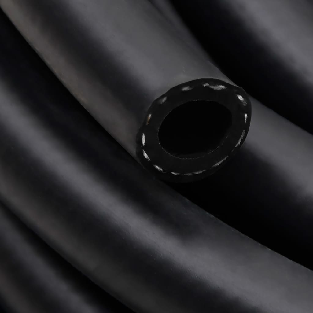 vidaXL Hibridna zračna cev črna 0,6" 10 m guma in PVC