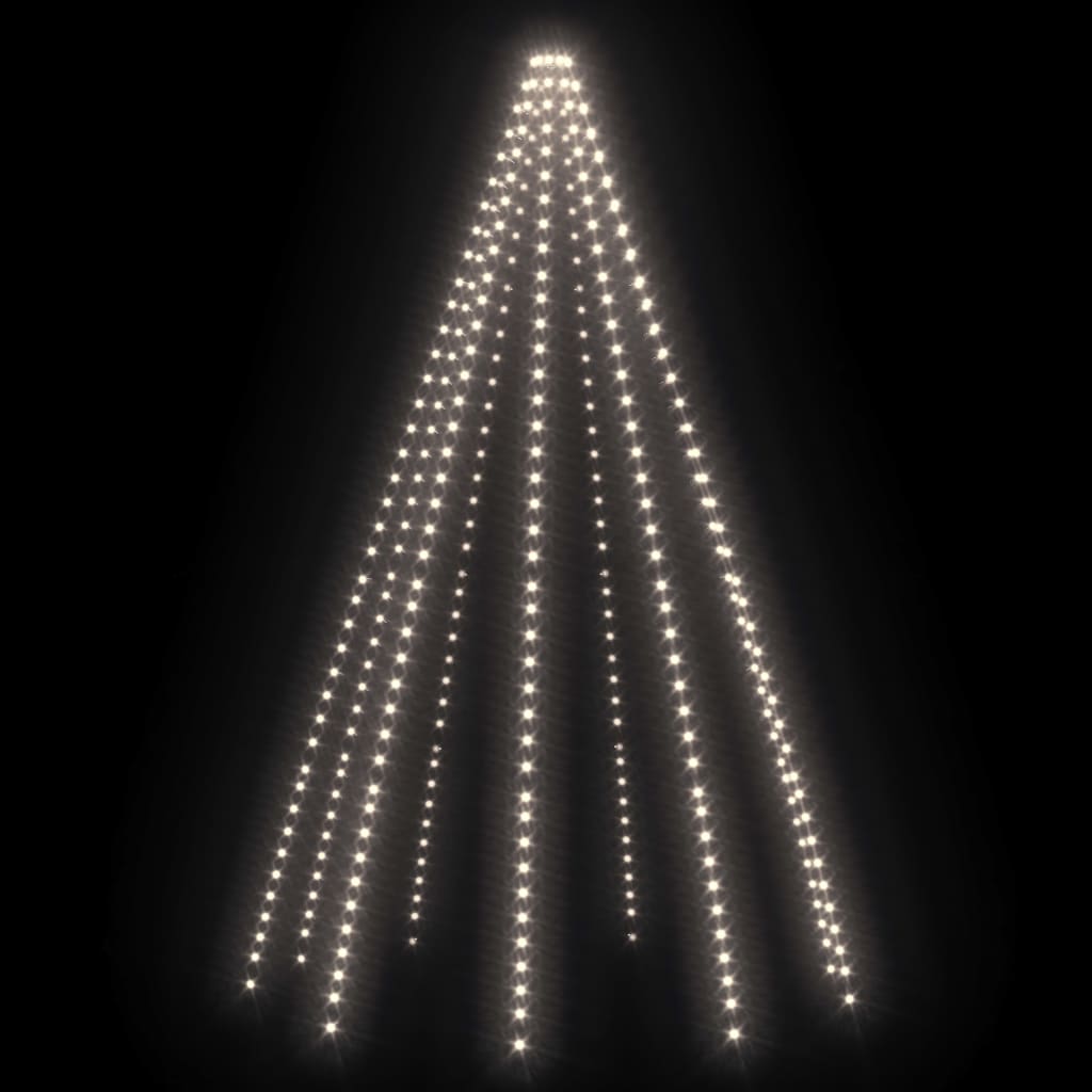 vidaXL Lučke za novoletno jelko 400 LED lučk hladno bele 400 cm